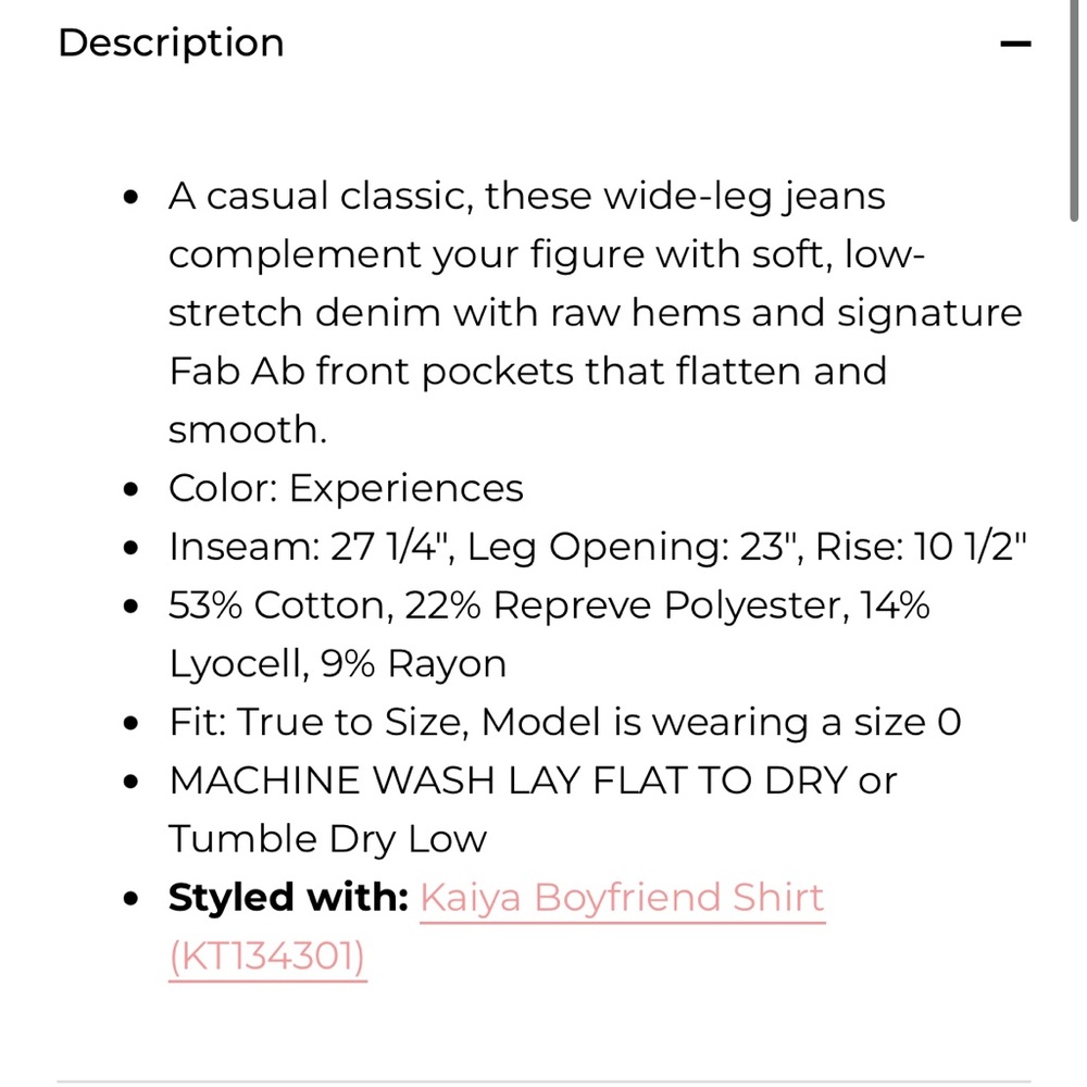 Kut From the Kloth Meg High Rise Wide Leg Jeans - Picture 5 of 8